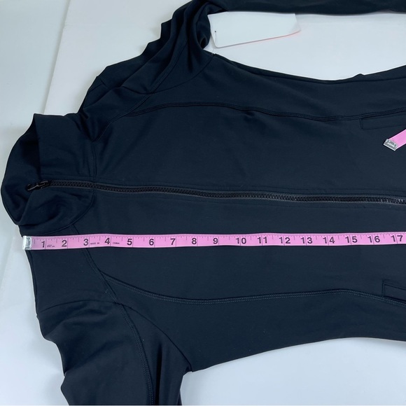 X by Gottex Womens Small Black Track Athletic Jacket Full Zip NWT NEW $98 - Picture 6 of 9